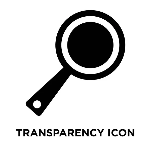 Vecteur Icône Transparence Isolé Sur Fond Blanc Concept Logo Signe — Image vectorielle