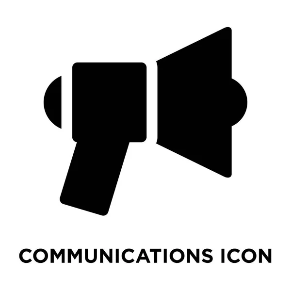 Vetor Ícone Comunicações Isolado Fundo Branco Conceito Logotipo Sinal Comunicações — Vetor de Stock