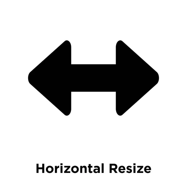 Horizontal Redimensionner Icône Vecteur Isolé Sur Fond Blanc Concept Logo — Image vectorielle