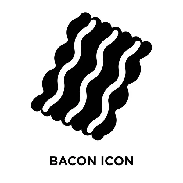 Vetor Ícone Bacon Isolado Fundo Branco Conceito Logotipo Sinal Bacon — Vetor de Stock