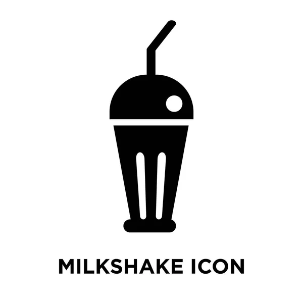 Milchshake Symbol Vektor Isoliert Auf Weißem Hintergrund Logo Konzept Des — Stockvektor