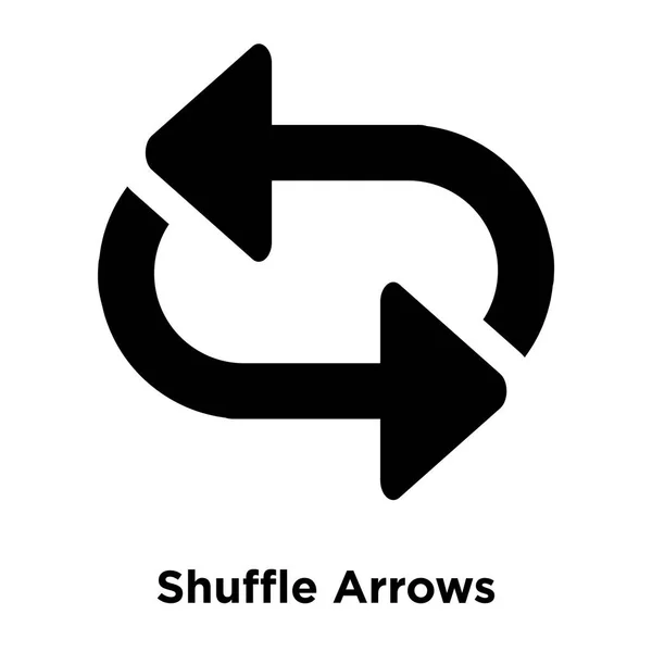 Shuffle Arrows Vector Icono Aislado Sobre Fondo Blanco Concepto Logotipo — Vector de stock