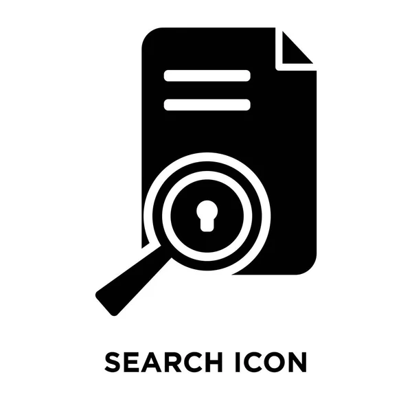 Vector Icono Búsqueda Aislado Sobre Fondo Blanco Concepto Logotipo Signo — Archivo Imágenes Vectoriales