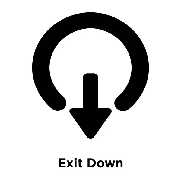 Exit Symbol Vektor Isoliert Auf Weißem Hintergrund Logo Konzept Des — Stockvektor
