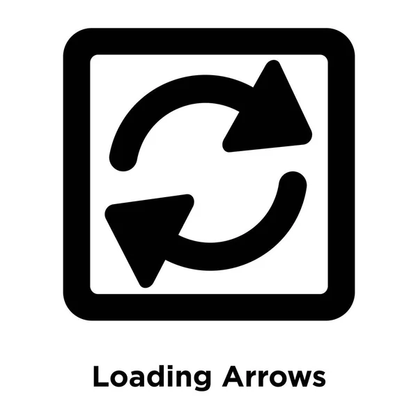 Loading Arrows Icône Vecteur Isolé Sur Fond Blanc Concept Logo — Image vectorielle