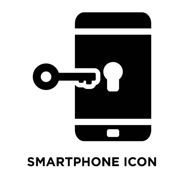Vetor Ícone Smartphone Isolado Fundo Branco Conceito Logotipo Sinal Smartphone — Vetor de Stock