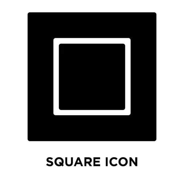 Icona Quadrata Vettoriale Isolato Sfondo Bianco Logo Concetto Segno Quadrato — Vettoriale Stock