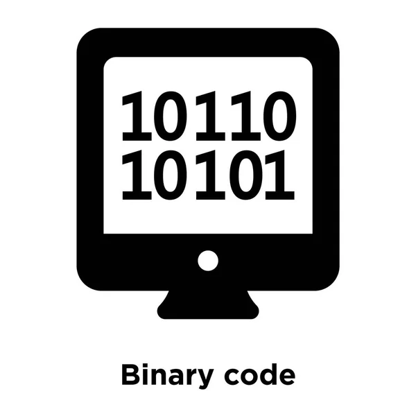 Binární Kód Ikony Vektorové Izolovaných Bílém Pozadí Logo Pojmu Binárního — Stockový vektor