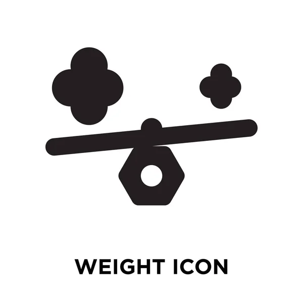 Gewichtssymbol Vektor Isoliert Auf Weißem Hintergrund Logo Konzept Des Gewichtszeichens — Stockvektor