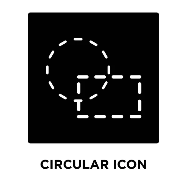 Icono Circular Vector Aislado Sobre Fondo Blanco Concepto Logotipo Signo — Vector de stock