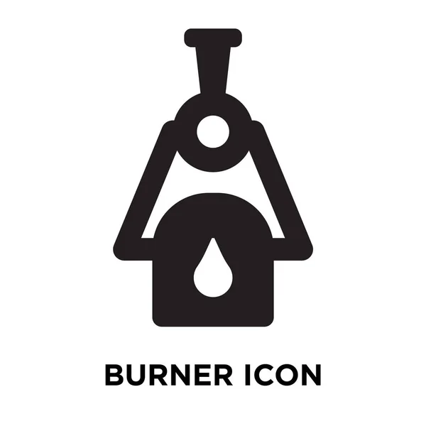 Burner Icon Vector Isolated White Background Logo Concept Burner Sign — Stock Vector