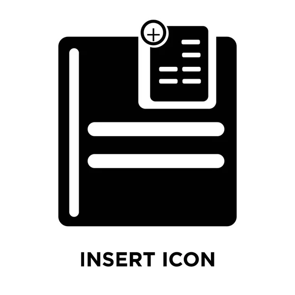 Insertar Vector Icono Aislado Sobre Fondo Blanco Concepto Logotipo Insertar — Archivo Imágenes Vectoriales