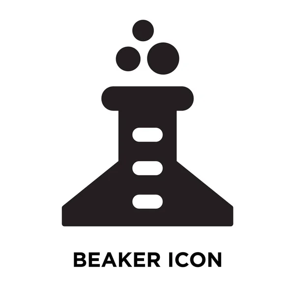 Beaker Icon Vector Isolated White Background Logo Concept Beaker Sign — Stock Vector