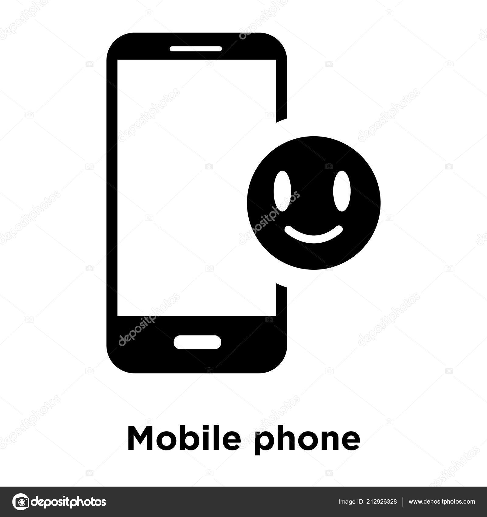 Icon Mobile Phone Png White Mobile Phone Icon Vector Isolated