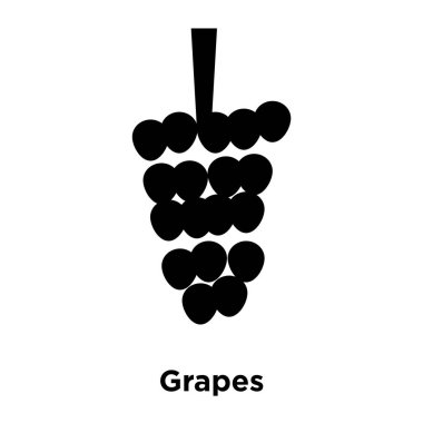 Beyaz arka plan, logo şeffaf arka plan, üzüm işareti kavramı üzerinde izole üzüm simge vektör siyah sembol dolu