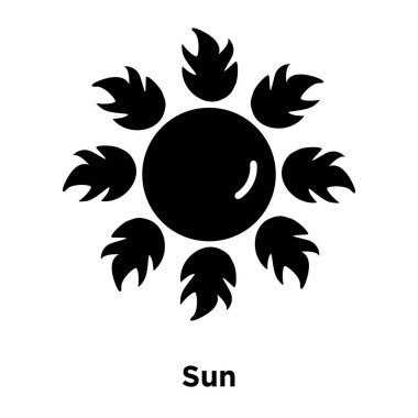 Beyaz arka plan, logo şeffaf arka plan, güneş işareti kavramı üzerinde izole güneş simge vektör siyah sembol dolu