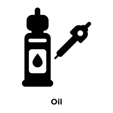 Beyaz arka plan, logo şeffaf arka plan, petrol işareti kavramı üzerinde izole petrol simge vektör siyah sembol dolu