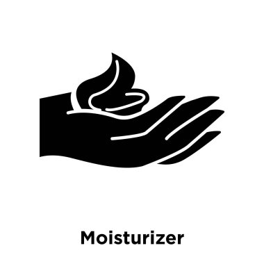 Beyaz arka plan, logo şeffaf arka plan, nemlendirici işareti kavramı üzerinde izole nemlendirici simge vektör siyah sembol dolu