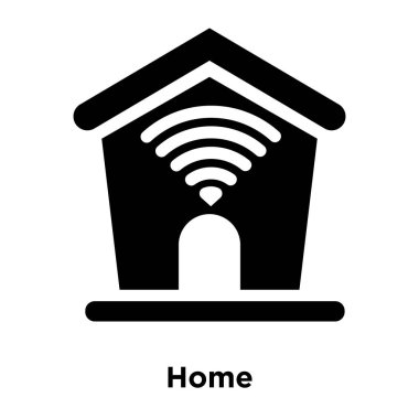 Beyaz arka plan, logo şeffaf arka plan, tabelada ev kavramı üzerinde izole ev simgesini vektör siyah sembol dolu