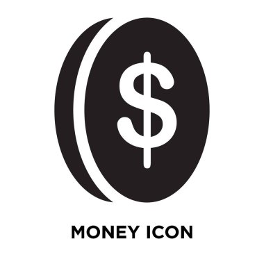 Beyaz arka plan, logo şeffaf arka plan, para işareti kavramı üzerinde izole para simge vektör siyah sembol dolu