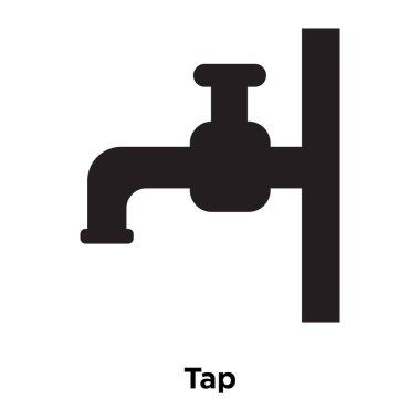 Beyaz arka plan, logo şeffaf arka plan, dokunun işareti kavramı üzerinde izole dokunun simge vektör siyah sembol dolu