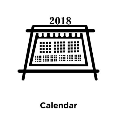 Beyaz arka plan, logo şeffaf arka plan, takvim işareti kavramı üzerinde izole takvim simge vektör siyah sembol dolu