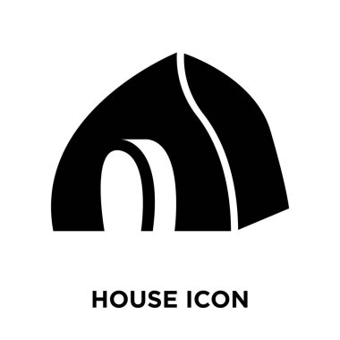Beyaz arka plan, logo şeffaf arka plan, tabelada ev kavramı üzerinde izole House simge vektör siyah sembol dolu