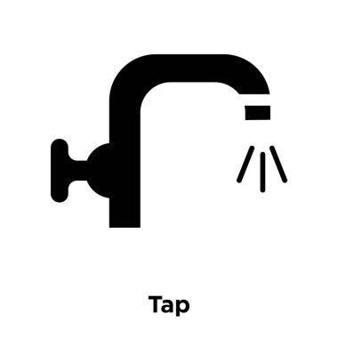 Beyaz arka plan, logo şeffaf arka plan, dokunun işareti kavramı üzerinde izole dokunun simge vektör siyah sembol dolu