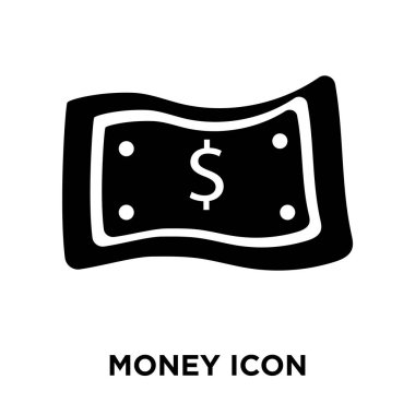 Beyaz arka plan, logo şeffaf arka plan, para işareti kavramı üzerinde izole para simge vektör siyah sembol dolu