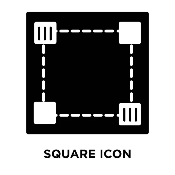 Čtvercová Ikona Vektor Izolované Bílém Pozadí Logo Pojmu Náměstí Podepsat — Stockový vektor