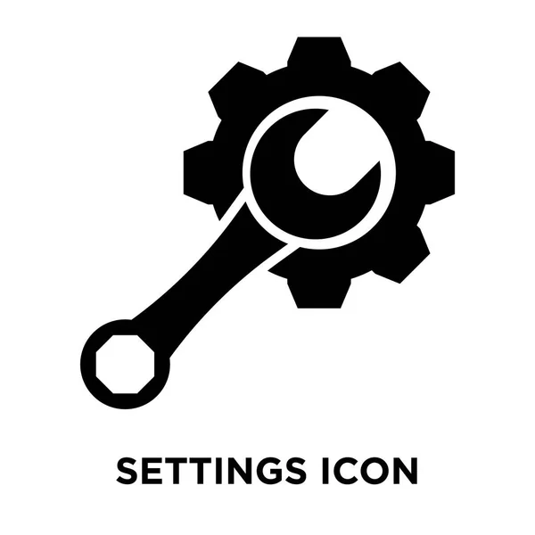 Paramètres Icône Vecteur Isolé Sur Fond Blanc Concept Logo Paramètres — Image vectorielle
