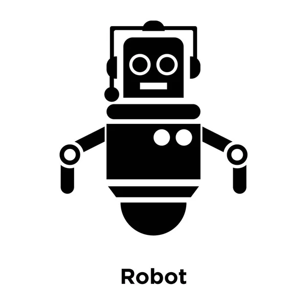 Robot Vector Icono Aislado Sobre Fondo Blanco Concepto Logotipo Robot — Archivo Imágenes Vectoriales