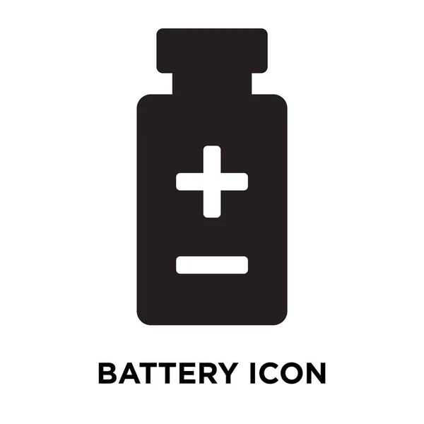 Διάνυσμα Εικονίδιο Μπαταρίας Απομονωθεί Λευκό Φόντο Έννοια Λογότυπο Της Σύμβολο — Διανυσματικό Αρχείο