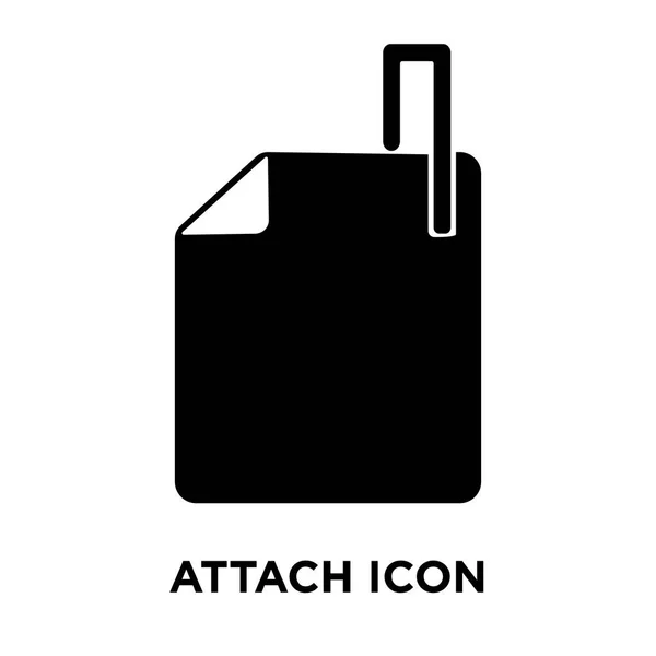 Vektorové Ikony Připojit Izolovaných Bílém Pozadí Logo Pojmu Attach Nápis — Stockový vektor