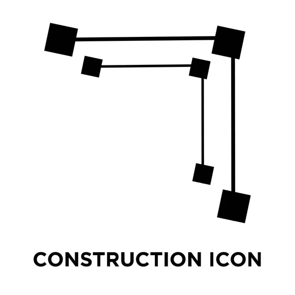 Vetor Ícone Construção Isolado Fundo Branco Conceito Logotipo Sinal Construção —  Vetores de Stock
