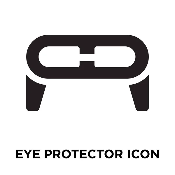 Значок Захисту Очей Вектор Ізольований Білому Тлі Концепція Логотипу Знака — стоковий вектор