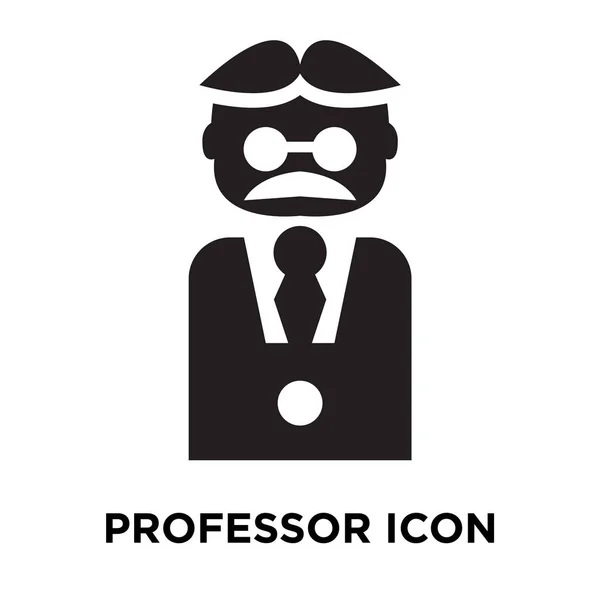 Profesor Icono Vector Aislado Sobre Fondo Blanco Logotipo Concepto Profesor — Vector de stock