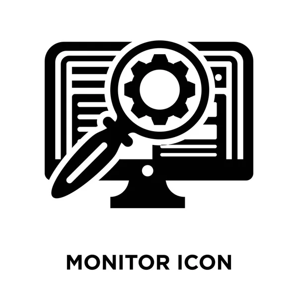 Moniteur Icône Vecteur Isolé Sur Fond Blanc Concept Logo Moniteur — Image vectorielle