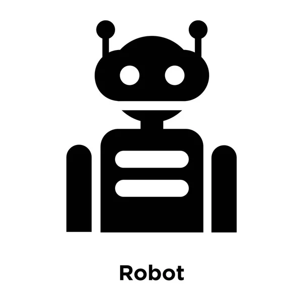 Roboter Icon Vektor Isoliert Auf Weißem Hintergrund Logo Konzept Des — Stockvektor