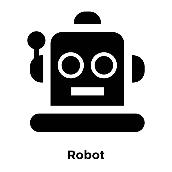 Robot Ikonen Vektor Isolerad Vit Bakgrund Logotypen Begreppet Robot Logga — Stock vektor