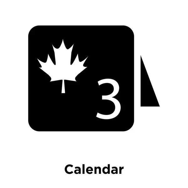 Icono Calendario Vector Aislado Sobre Fondo Blanco Concepto Logotipo Signo — Archivo Imágenes Vectoriales