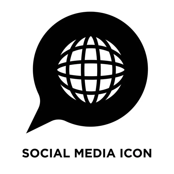 Sociální Media Ikony Vektorové Izolovaných Bílém Pozadí Logo Pojmu Sociální — Stockový vektor