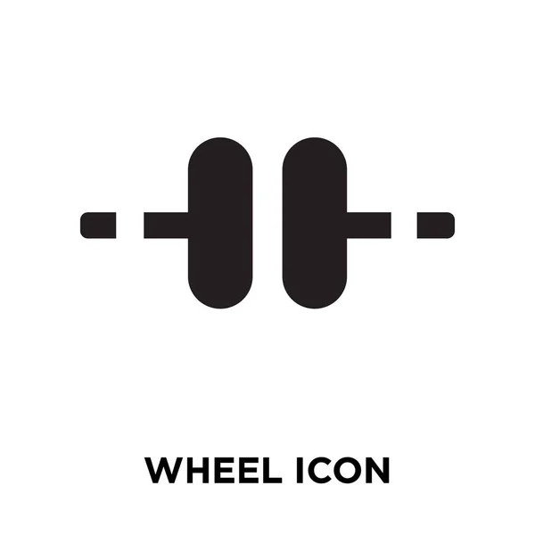 Vetor Ícone Roda Isolado Fundo Branco Conceito Logotipo Sinal Roda — Vetor de Stock