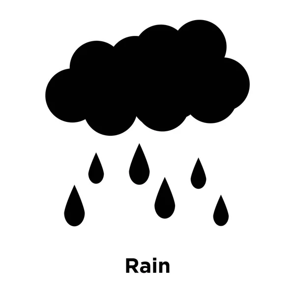 Вектор Иконки Дождя Изолирован Белом Фоне Концепция Логотипа Знак Дождя — стоковый вектор