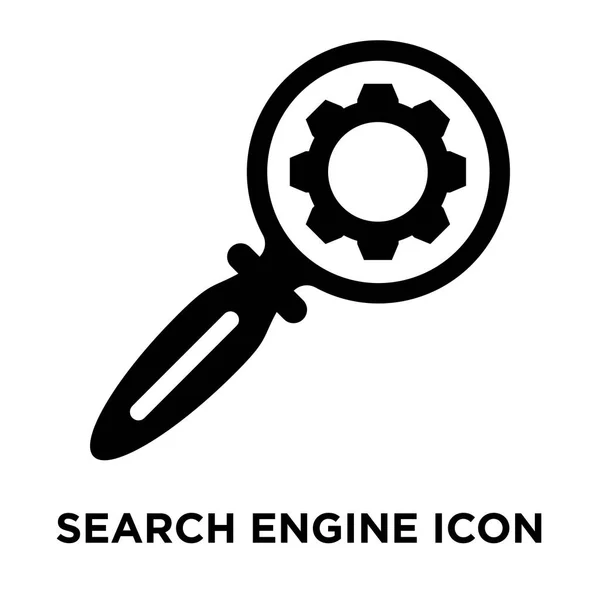 Moteur Recherche Icône Vecteur Isolé Sur Fond Blanc Concept Logo — Image vectorielle