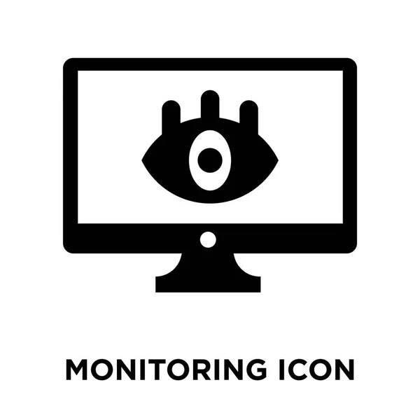 Überwachung Symbol Vektor Isoliert Auf Weißem Hintergrund Logo Konzept Der — Stockvektor