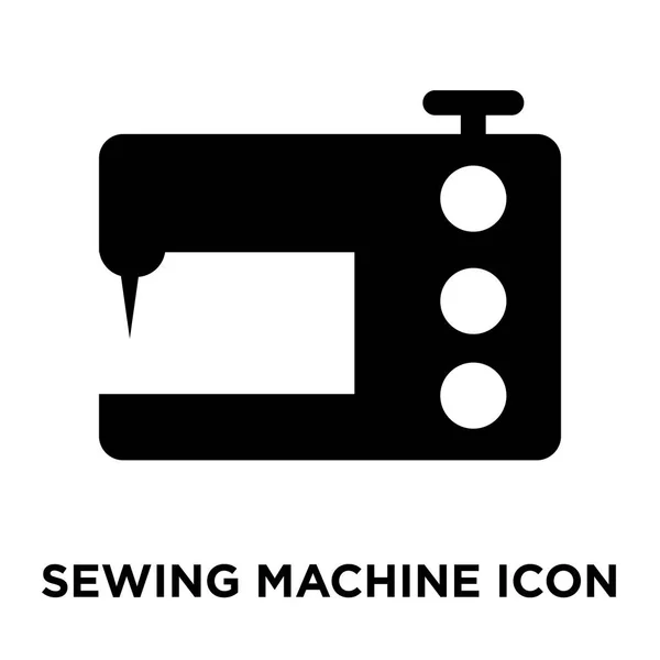 Sewing Machine Icon Vector Isolated White Background Logo Concept Sewing — Stock Vector