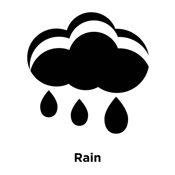 Вектор Иконки Дождя Изолирован Белом Фоне Концепция Логотипа Знак Дождя — стоковый вектор