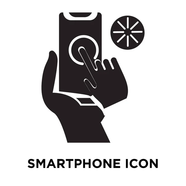 Вектор Иконки Смартфона Изолирован Белом Фоне Концепция Логотипа Знака Смартфона — стоковый вектор