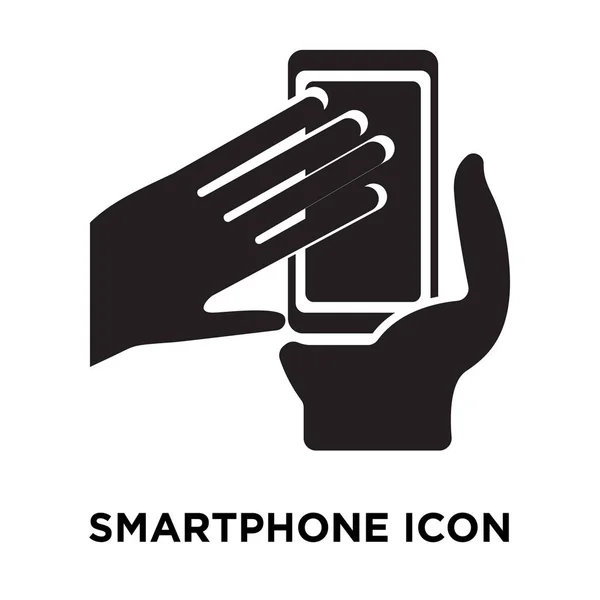 Vetor Ícone Smartphone Isolado Fundo Branco Conceito Logotipo Sinal Smartphone —  Vetores de Stock